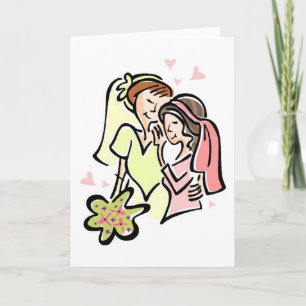 Cartões de Casamento Lésbicas Gay personalizáveis