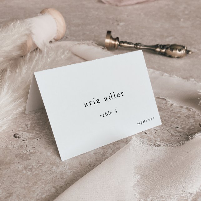 Cartões de Casamento Minimalistas da EMELIA Modern (EMELIA Modern Boho Minimalist Wedding Place Cards)