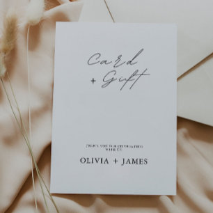 Cartões de Casamento Minimalistas e Sinal de Ofert