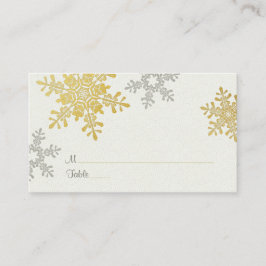 Cartões de Casamento no inverno em Floco de Neve D