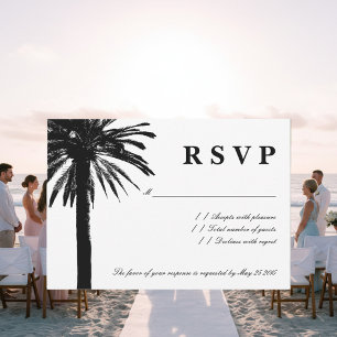Cartões de casamento RSVP   Tema da praia