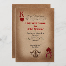 Cartões de Casamento Rustic Las Vegas