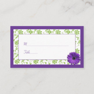 Cartões de Casamento tema damasco verde-margarida