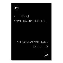 Cartões de Casamento-Vegetariano-Preto e Branco