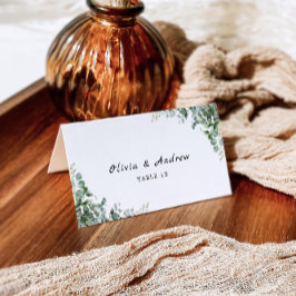 Cartões de Casamento Verde Modelo