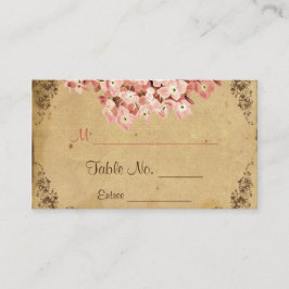 Cartões de Casamento Vintage Hydrangea