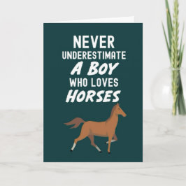 Cartões de Cavalo Fofo para Meninos Bebês Amantes