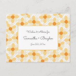 Cartões de Chá de fraldas Boho Daisy Rain