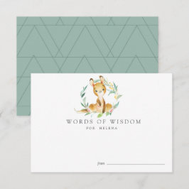 Cartões de Chá de fraldas Bush Baby Kangaroo