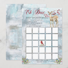 Cartões de Chá de fraldas de inverno para animais 