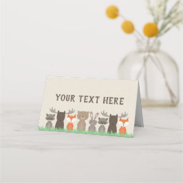 Cartões De Chá de fraldas Para Animais Da Madeira