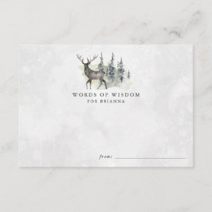 Cartões de Chá de fraldas para animais florestais