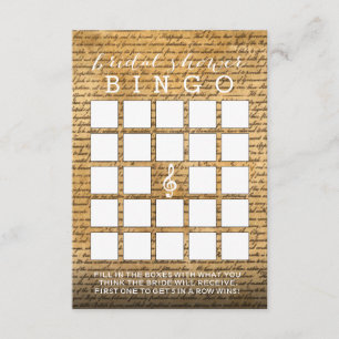 Cartões de Chá de panela Musical Vintage