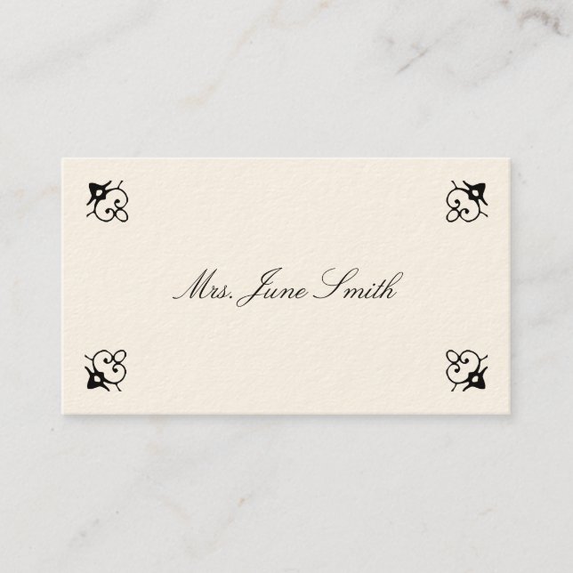 Cartões de Chamada Vitorianos (Frente)