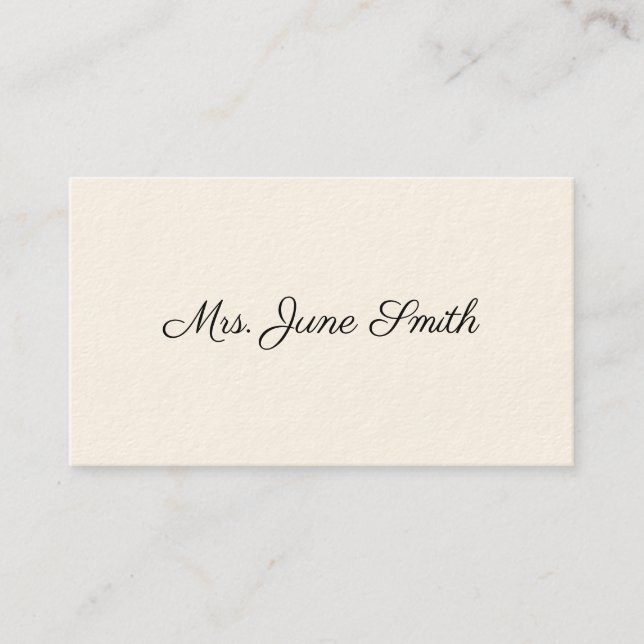 Cartões de Chamada Vitorianos Simples (Frente)