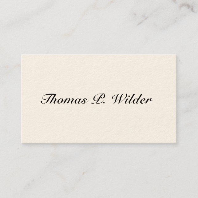 Cartões de Chamada Vitorianos Simples (Frente)