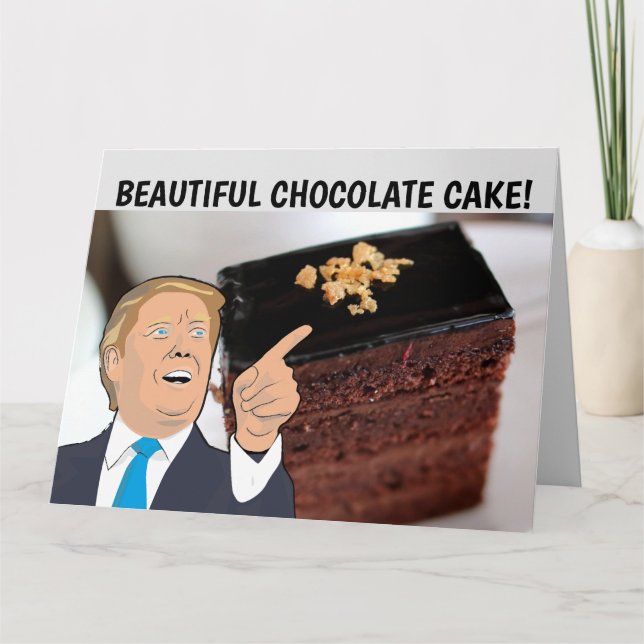 CARTÕES DE CHOCOLATE DE ANIVERSÁRIO DONALD TRUMP 5 (Frente)