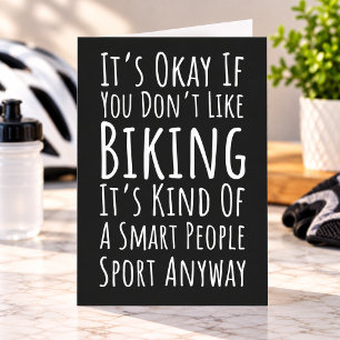Cartões de Ciclismo Engraçados Humor de Ciclista C