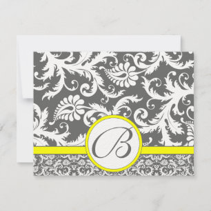 Cartões de Cinza de carvão e de gabinete amarelo