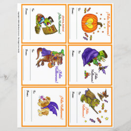 Cartões de Classe de Grupo de Presença de Hallowee