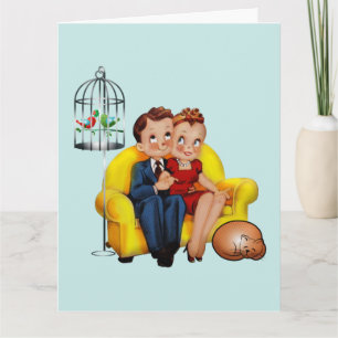 CARTÕES DE COBERTURA RETRO-CASAL COM TAMANHO SUPER