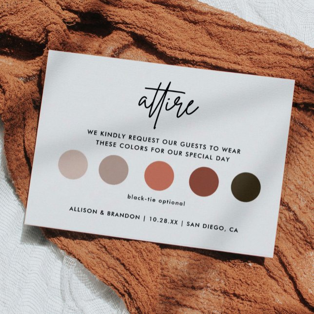 Cartões de Código de Vestido de Roupa de Casamento (Criador carregado)