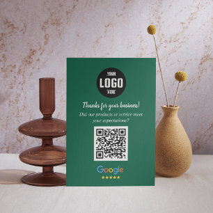 Cartões de Código QR de Avaliação do Google Agra