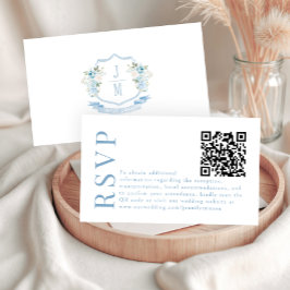 Cartões de código QR de RSVP de casamento com cris