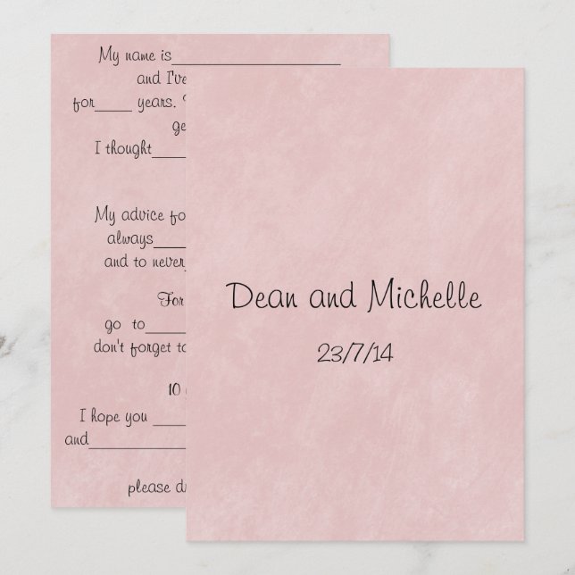 Cartões de Comentários de Dicas de Casamento Diver (Frente/Verso)