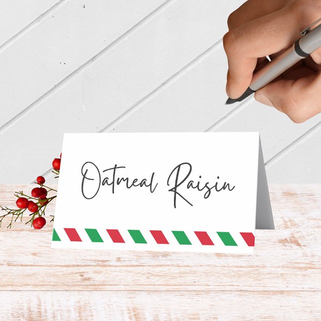 Cartões de Comida, Bebida ou Posição de Feriado Mo (Fun Christmas Holiday Folding Label Cards for Food and Drink Labels, Place Cards, Contests and More)