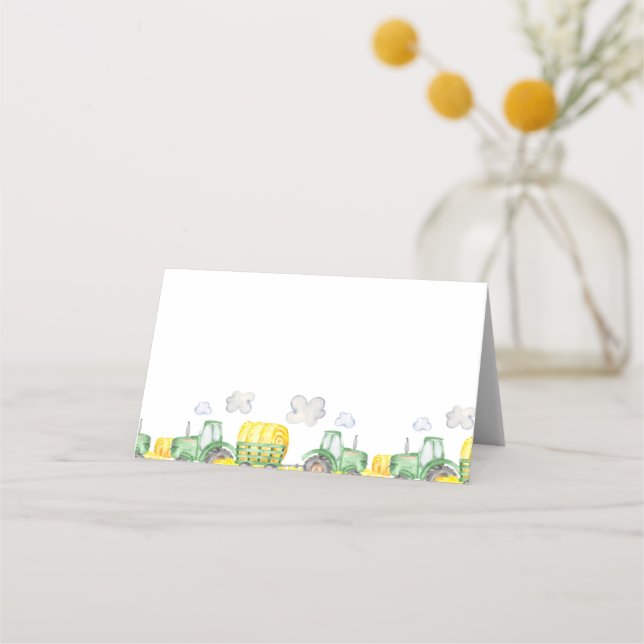 Cartões de Comida de aniversário da Fazenda de tra (Frente)