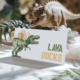 Cartões de Comida Dinossauro Dobrados