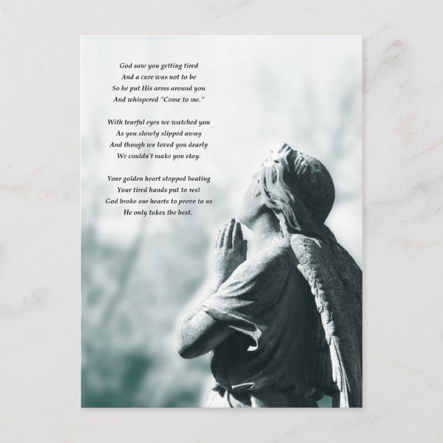 cartões de compaixão de orações anjos (Frente)