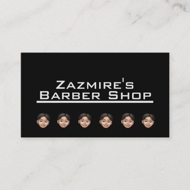 Cartões de Compro Barber do Zazmire (Frente)