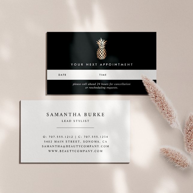 Cartões de compromisso de abacaxi de cobre Elegant (Criador carregado)