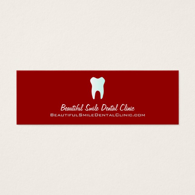 Cartões de Compromisso Dentista - Alteráveis por c (Frente)