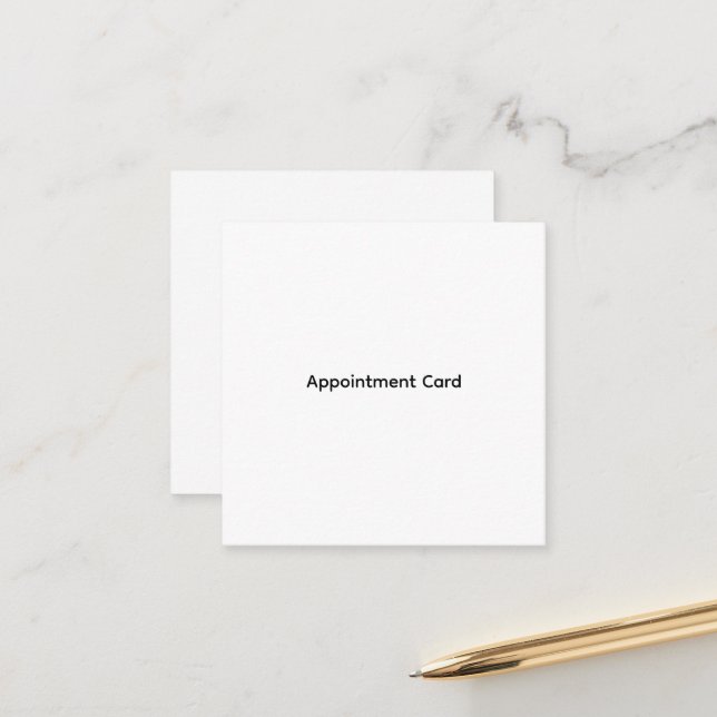Cartões de Compromisso Empresariais Personalizados (Frente/Verso In Situ)