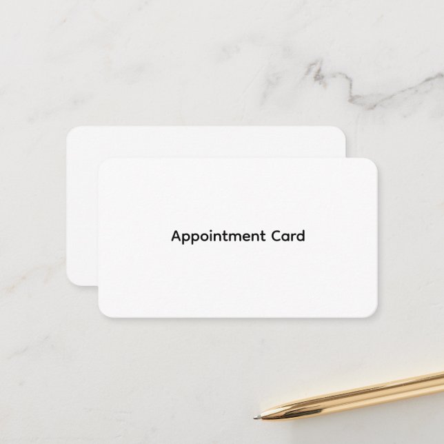 Cartões de Compromisso Empresariais Personalizados (Frente/Verso In Situ)