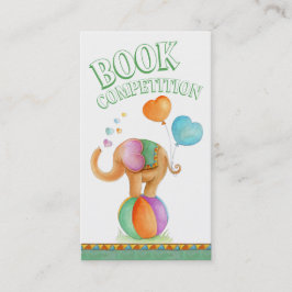 Cartões de concurso para livros de arte de elefant