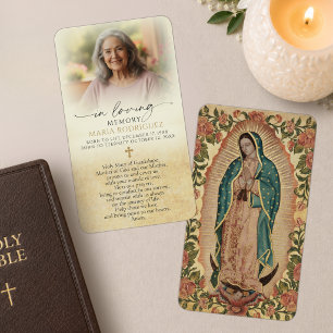 Cartões de Condolências com Foto e Oração de Nossa