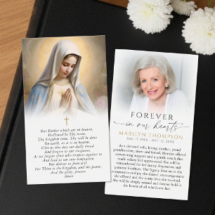 Cartões de Condolências com Foto e Oração do Senho