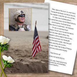 Cartões de condolências de Oração de Sinalizador d