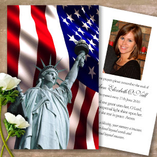 Cartões de condolências de Oração do Memorial da L