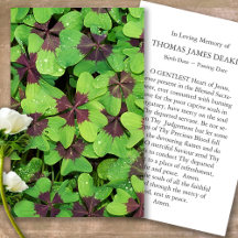 Cartões de condolências de Oração Memorial de Perd