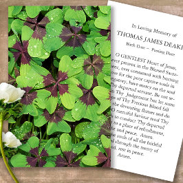 Cartões de condolências de Oração Memorial de Perd