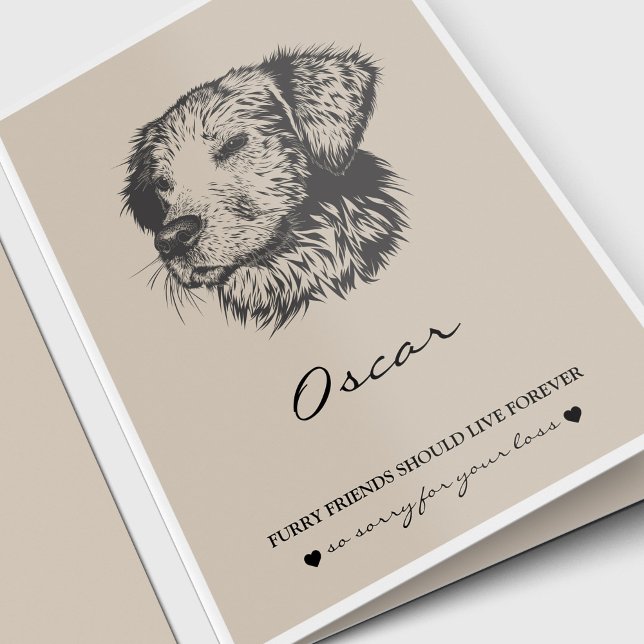 Cartões de condolências Pet | Melhor Retriever Ami (Pet Loss, Pet Memorial, Dog Lover, Pet Sympathy Card for a Golden Retriever)