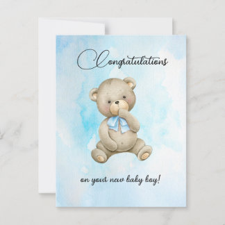 Cartões de congratulações do ursinho de pelúcia fo