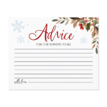 Cartões de Conselho para Chás de Bebê Santa Baby c