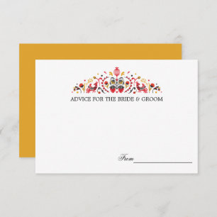 Cartões de Conselhos de Casamento de Khokhloma Fol