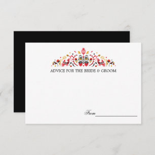 Cartões de Conselhos de Casamento de Khokhloma Fol